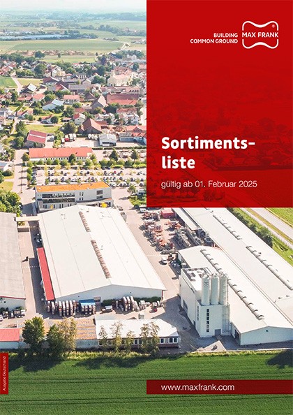 Max Frank Sortimentsliste 2025